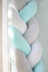 Бампер-коса Baby Veres White Mint Grey 120*15